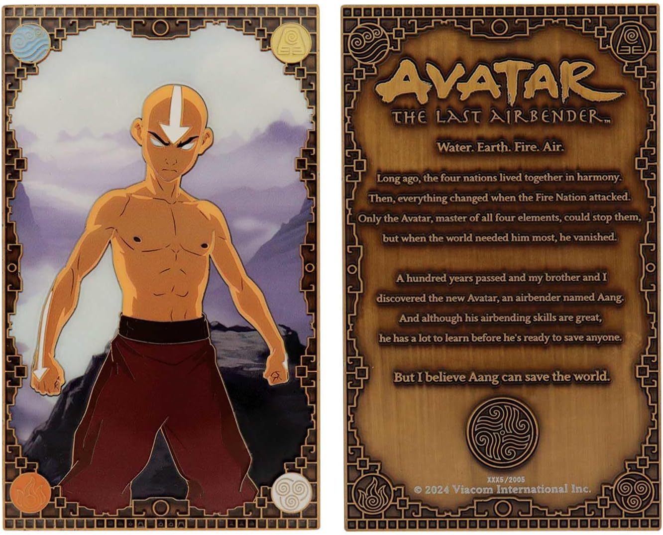 Avatar the Last Airbender Limited Edition Aang Glow in the Dark Collectible Ingot