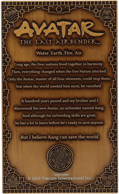 Avatar the Last Airbender Limited Edition Aang Glow in the Dark Collectible Ingot