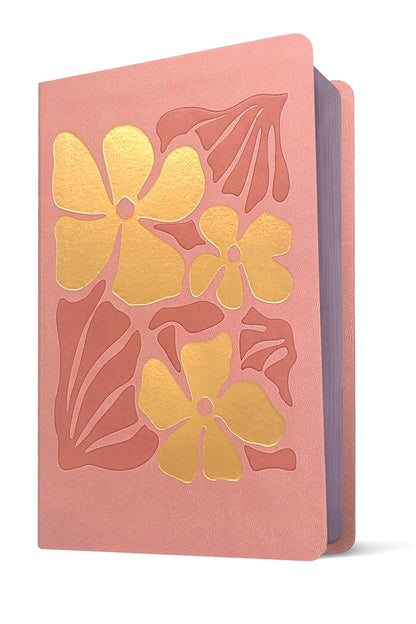 NLT Kids Bible, Thinline Reference Edition (Leatherlike, Tropical Flowers Dusty Pink, Red Letter)