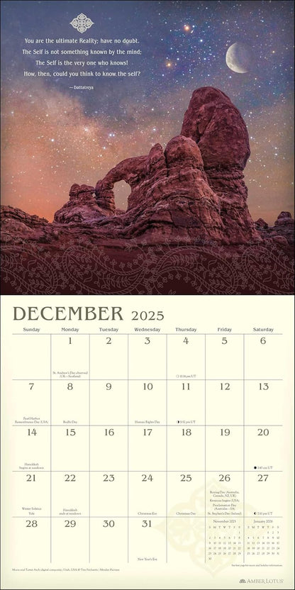 Meditation 2025 Wall Calendar