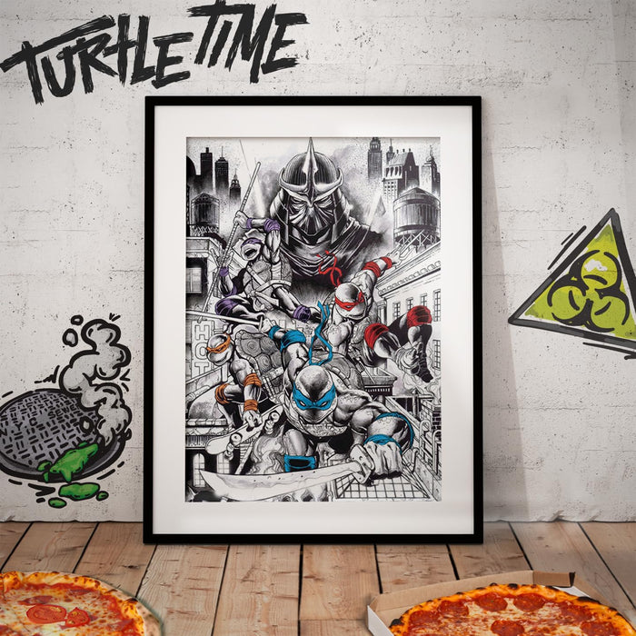 FaNaTtik Teenage Mutant Ninja Turtles Limited Edition 40th Anniversary Art Print