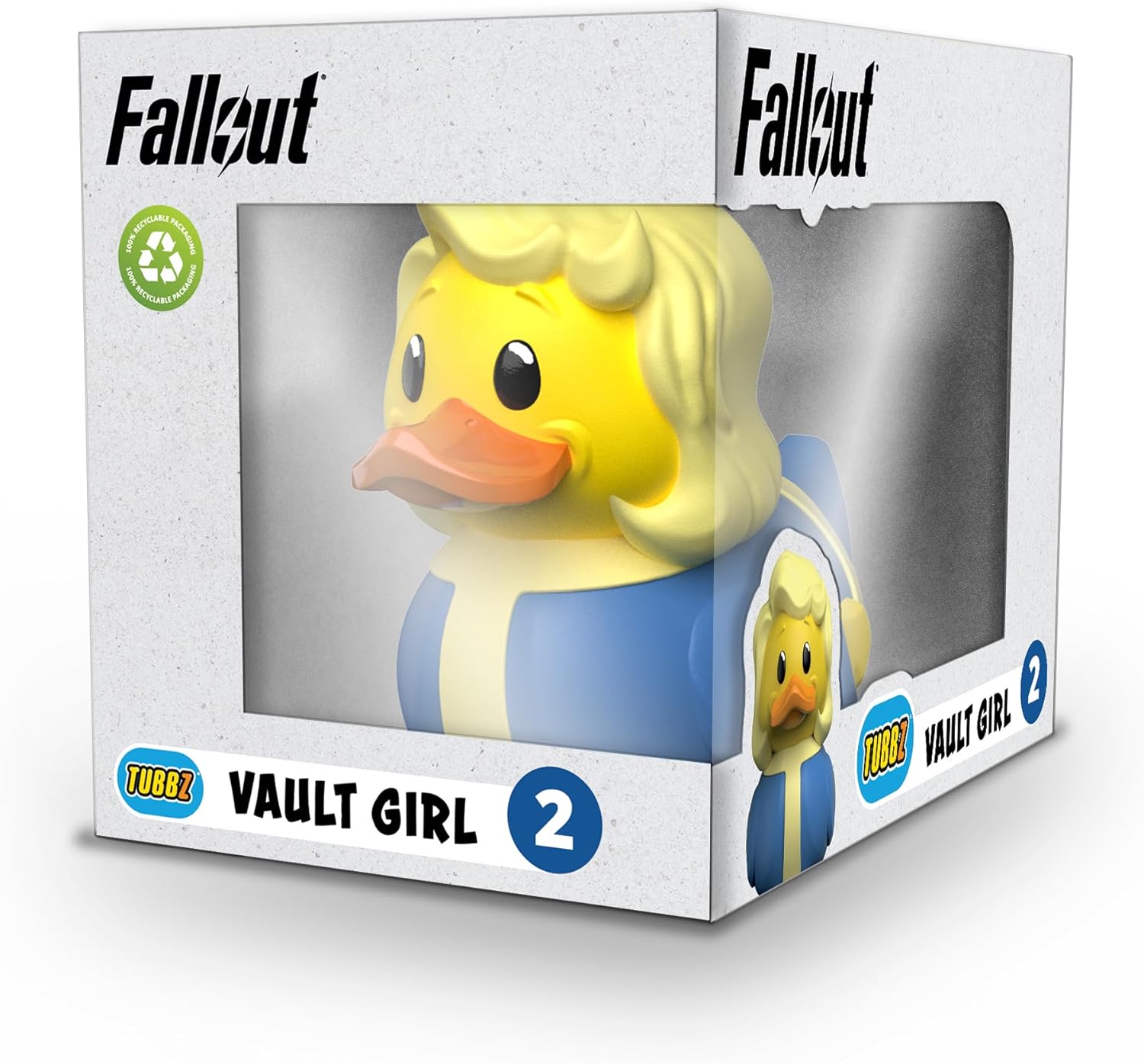 TUBBZ Boxed Edition Vault Girl Collectable Vinyl Rubber Duck Figure - Official Fallout Merchandise - Thriller TV & Video Games