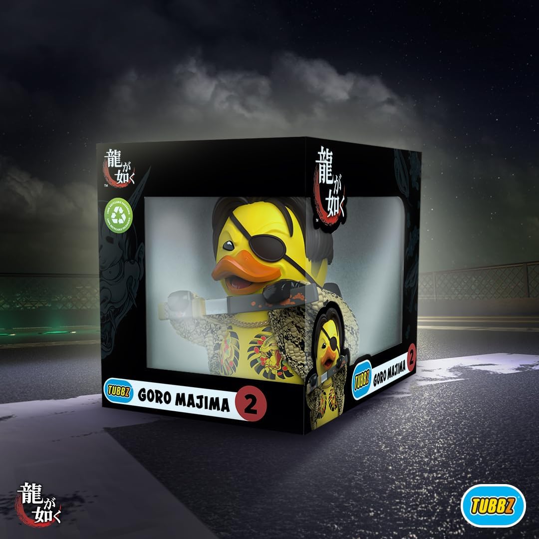 TUBBZ Boxed Edition Yakuza Goro Majima Collectible Vinyl Rubber Duck Figure - Official SEGA Merchandise - TV, Movies & Video Games Goro Majima (Boxed)