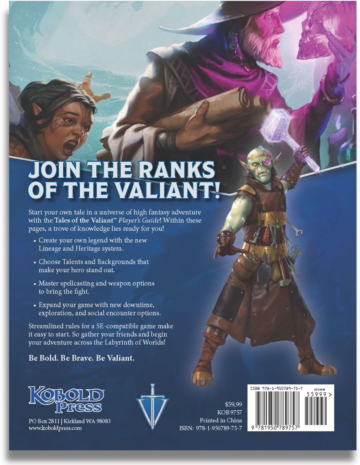Tales Of The Valiant: Player`S Guide Le