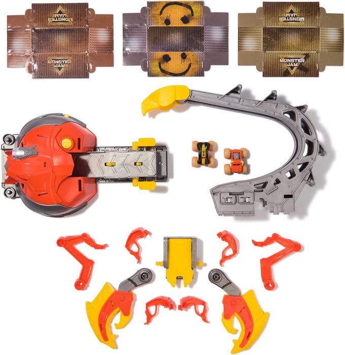 Monster Jam, El Toro Loco Venom Velocity Scorpion Playset, Mini Jams, 2 Exclusive Die-Cast El Toro Loco and Max-D Monster Truck 1:87 Scale, Kids’ Toys for Boys Aged 3, 4, 5, 6+