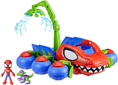 Spidey, Véhicule Dino 2 en 1, Voiture Tout-Terrain Avec Figurines incluses, Des 3 ANS