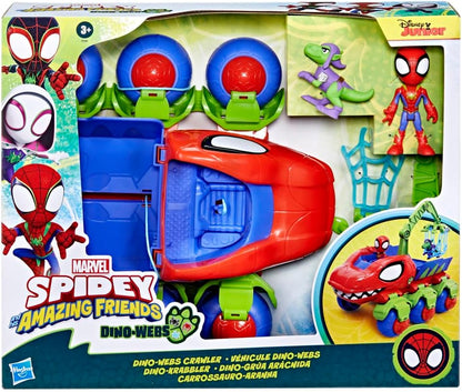 Spidey, Véhicule Dino 2 en 1, Voiture Tout-Terrain Avec Figurines incluses, Des 3 ANS