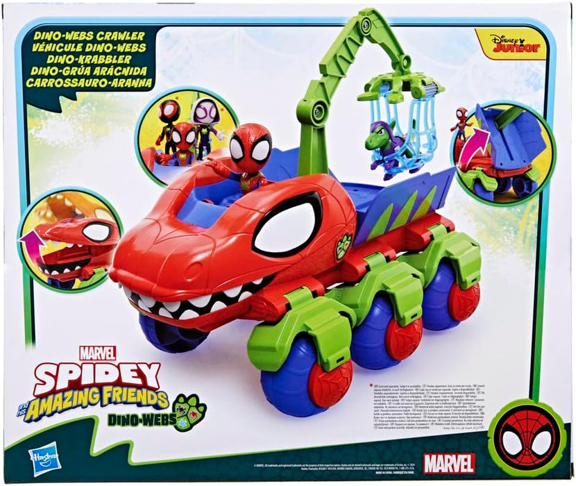 Spidey, Véhicule Dino 2 en 1, Voiture Tout-Terrain Avec Figurines incluses, Des 3 ANS