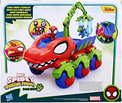Spidey, Véhicule Dino 2 en 1, Voiture Tout-Terrain Avec Figurines incluses, Des 3 ANS