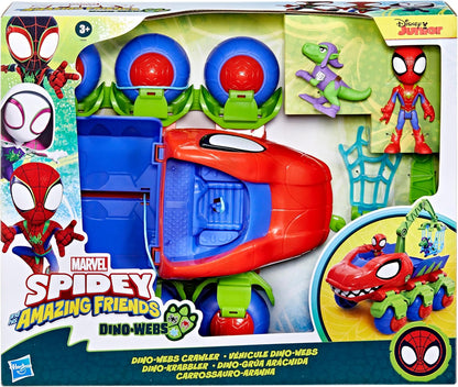 Spidey, Véhicule Dino 2 en 1, Voiture Tout-Terrain Avec Figurines incluses, Des 3 ANS