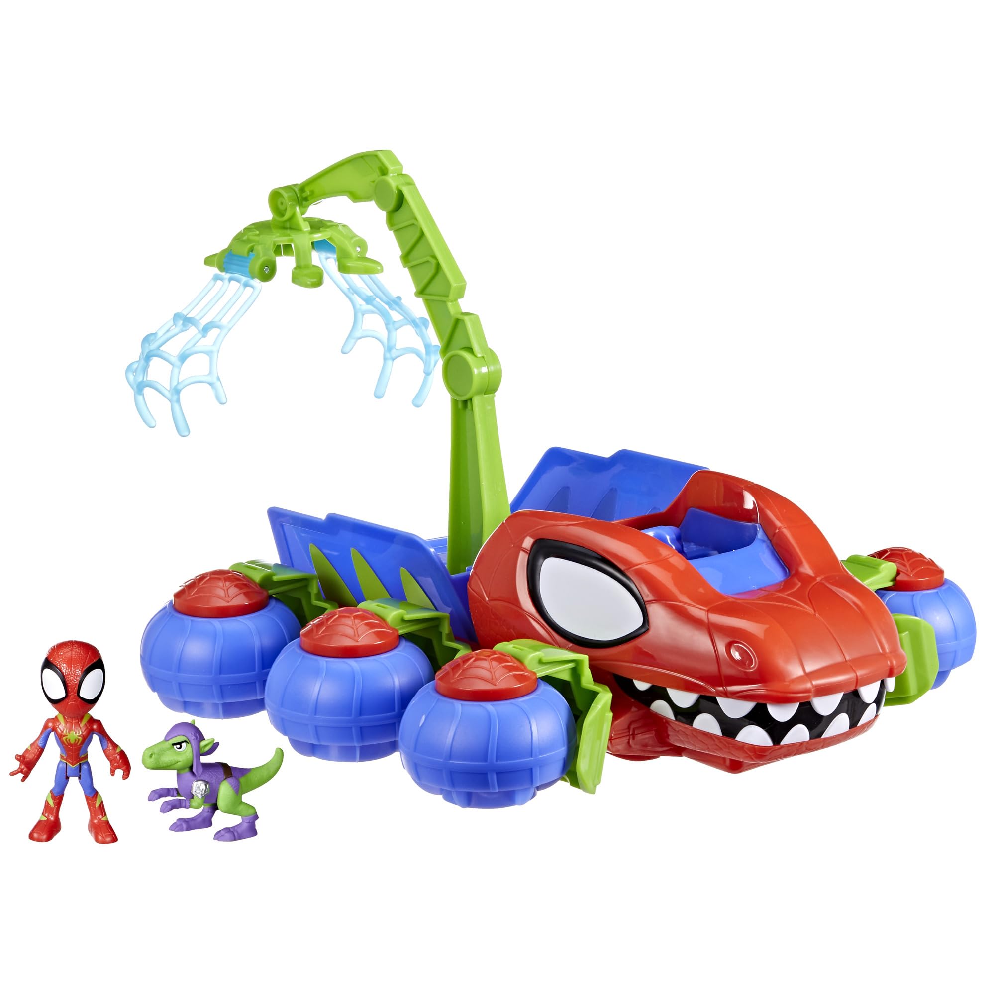 Spidey, Véhicule Dino 2 en 1, Voiture Tout-Terrain Avec Figurines incluses, Des 3 ANS
