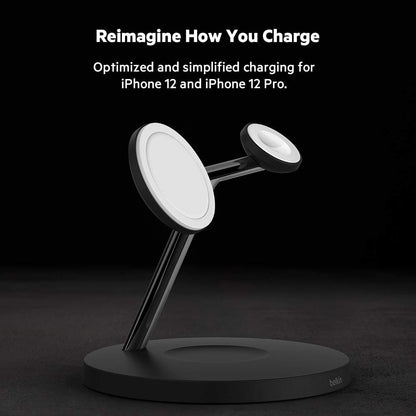 Boost Charge Pro Magsafe 3-In-1 Wireless Charger - Blk