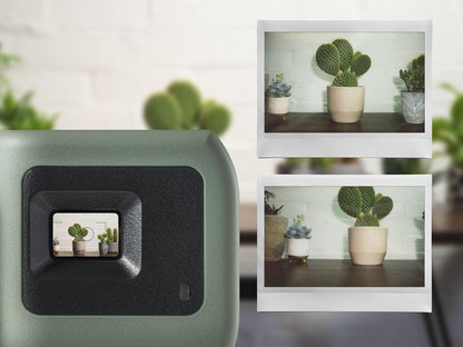 instax WIDE 400 instant camera, Automatic exposure and flash control, WIDE picture format, tripod socket, Green, Film sold separately