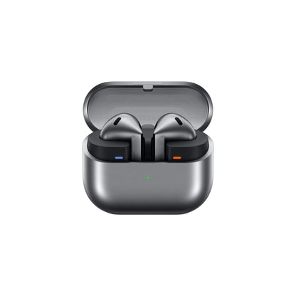 Samsung Galaxy Buds3 Auricolari open type True Wireless, Cancellazione adattiva del rumore, Audio Hi-Fi 360 immersivo, Batteria a lunga durata, Impermeabilità IP57, Silver 2024