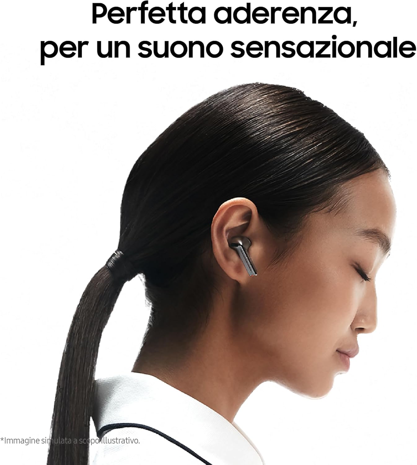 Samsung Galaxy Buds3 Auricolari open type True Wireless, Cancellazione adattiva del rumore, Audio Hi-Fi 360 immersivo, Batteria a lunga durata, Impermeabilità IP57, Silver 2024