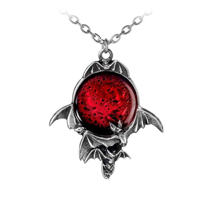 Alchemy Gothic Blood Moon Necklace Standard