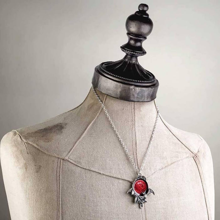 Alchemy Gothic Blood Moon Necklace Standard