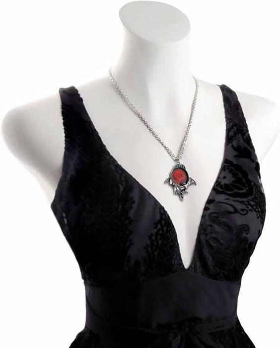Alchemy Gothic Blood Moon Necklace Standard
