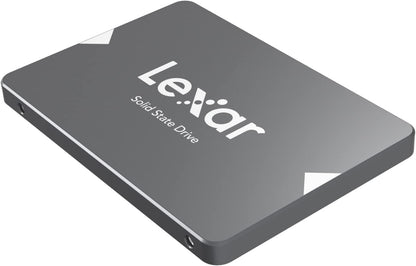 Lexar SSD NS100 128GB 2,5" SATA III (6 Gb/s), interno, velocità di lettura 520 MB/sec, più resistente perché senza parti mobili, nero