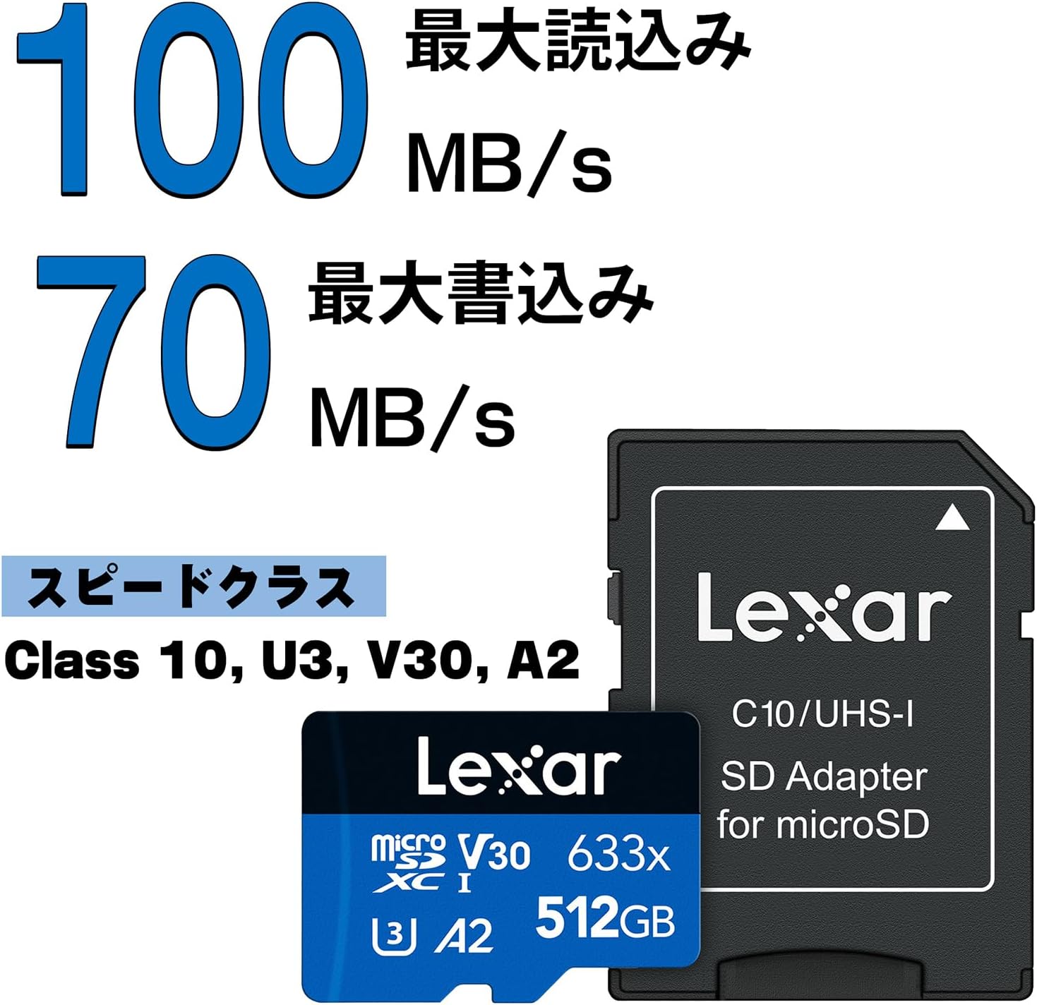 LEXAR High-Performance 512GB 633x microSDXC