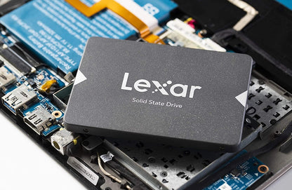 Lexar NS100 2.5” SATA III 6Gb/s Internal 2TB SSD, Solid State Drive, Up to 550MB/s Read, Internal SSD for Laptop, Desktop Computer/PC (LNS100-2TRB), black