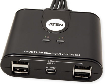 Aten US424 Hub 4 ports USB 2.0 commutables vers 4 PC/MAC