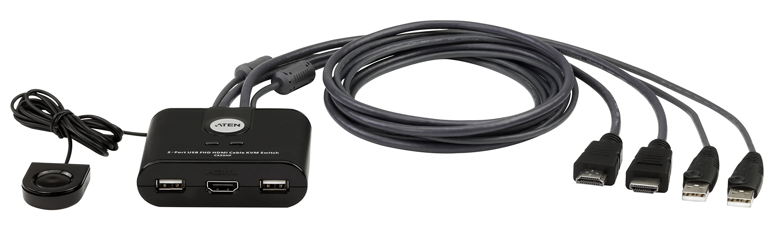 ATEN CS22HF - Cable HDMI USB FHD (2 puertos