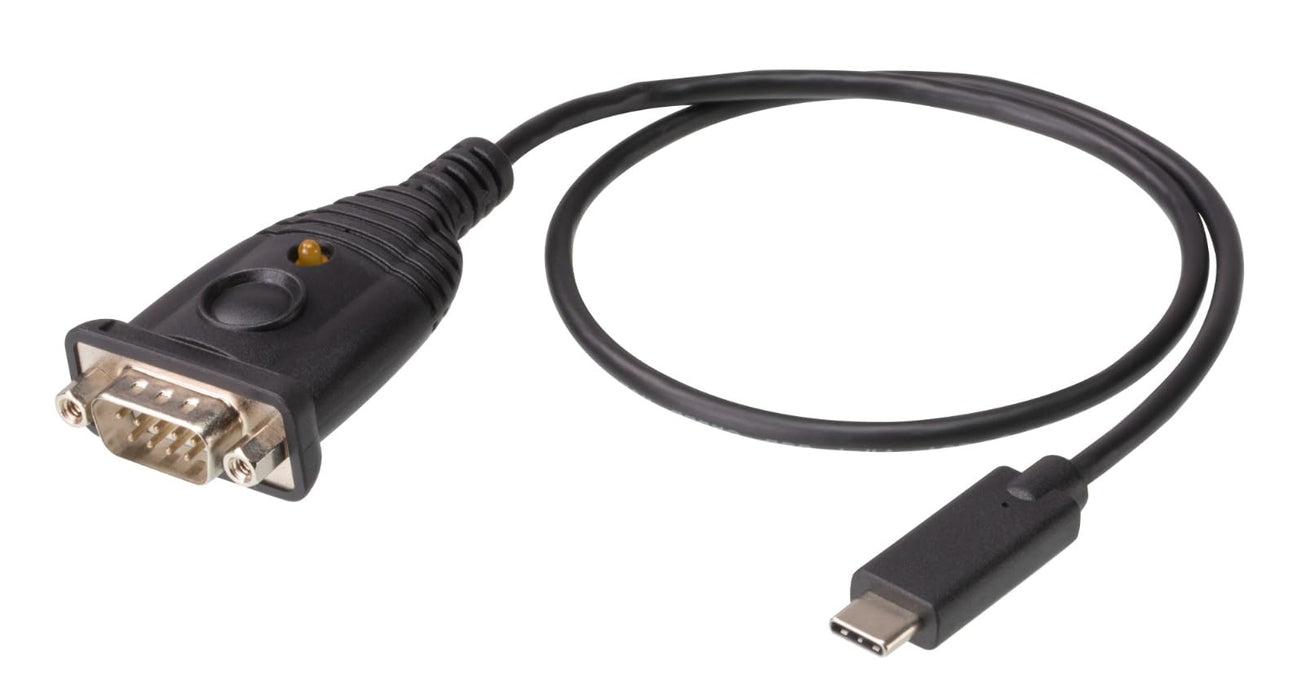 ATEN UC232C USB-C to RS-232 Serial Adapter, Anti-Electromagnetic Interference (Anti-EMI), USB compliant, OS Compatibility: Windows, Mac, and Linux, Data Transfer Rates Up To 921.6 Kbps, 45cm Cable