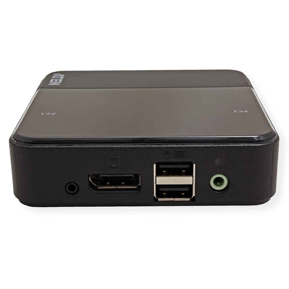 ATEN USB DisplayPort/Audio 2 Port KVM Switch CS782DP 4K UHD (3840 × 2160 @ 60 Hz) 4K DCI (4096 x 2160 @ 60 Hz), support Windows, Mac, Sun, and Linux, UK, 1 KVM Market Leader