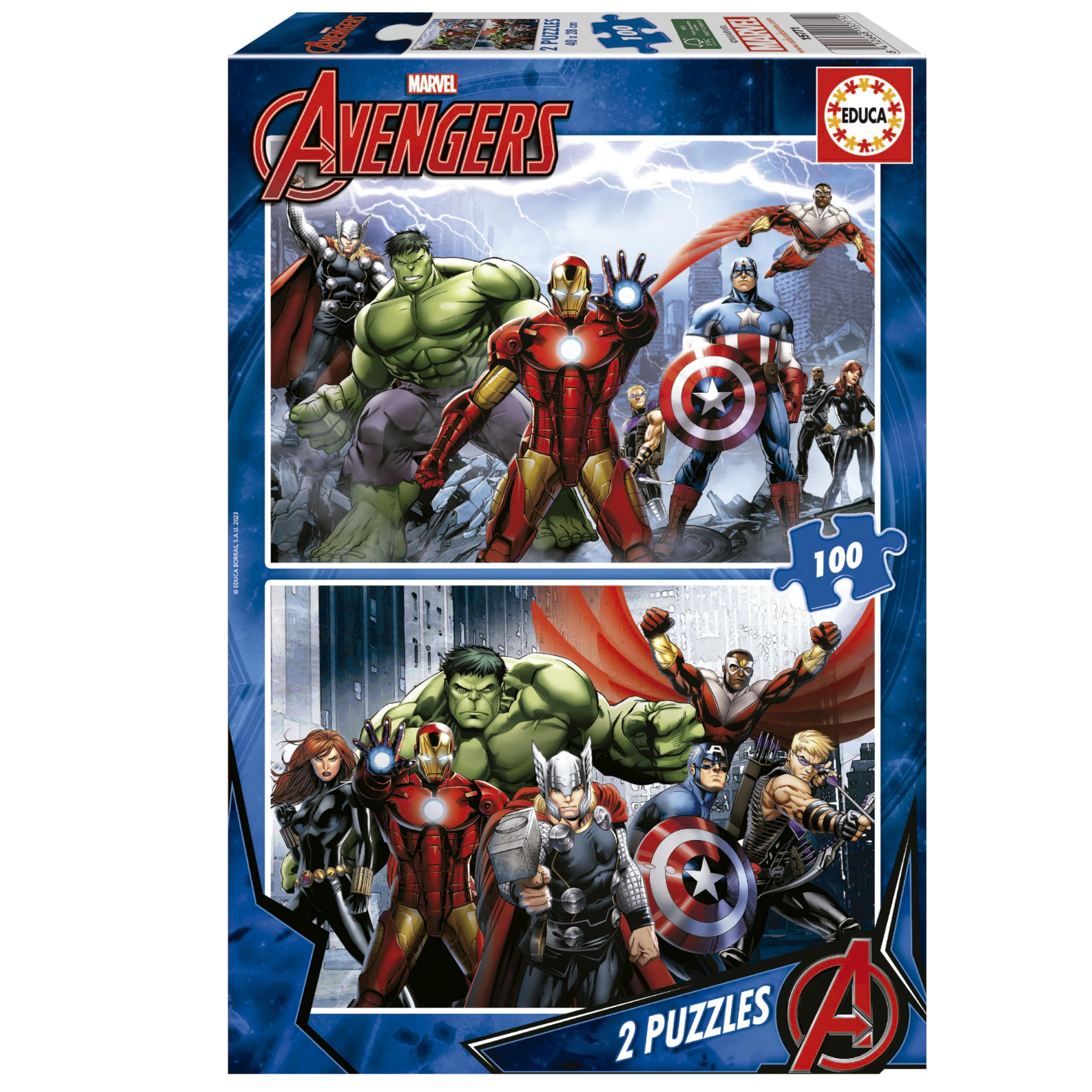 Educa Borras Puzzles Avengers (100 Pieces)