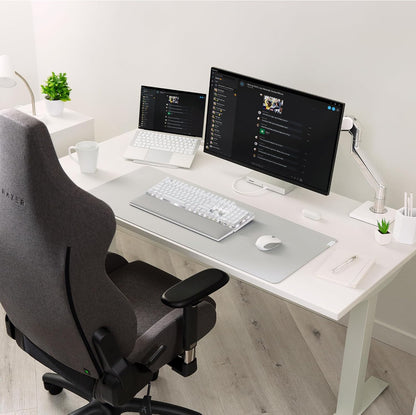 Razer Pro Glide XXL - Soft Mouse Mat for Office Productivity (Thick and High-Density Rubber Foam, Textured Micro-Weave Cloth Surface, Anti-Slip Base, 940 x 410 x 3mm) Grey Grey XXL Pro Glide