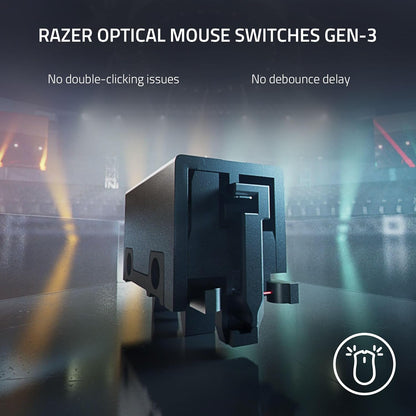 Razer DeathAdder V3 Pro - Lightweight Wireless Ergonomic Esports Mouse (63g Lightweight Design, Focus Pro 30K Optical Sensor, Mouse Switches Gen-3, HyperSpeed Wireless) White DeathAdder V3 Pro White