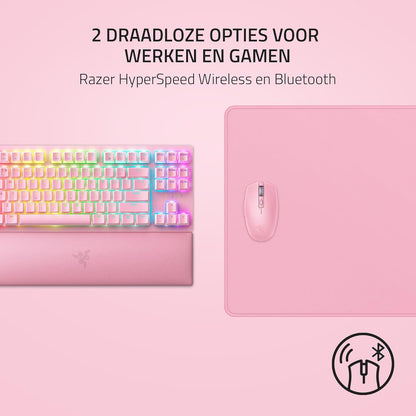 Razer Orochi V2 - Mobiele draadloze gamingmuis met batterijduur tot 950 uur (ultralicht ontwerp, 2 draadloze modi, mechanische muisschakelaars) Quartz
