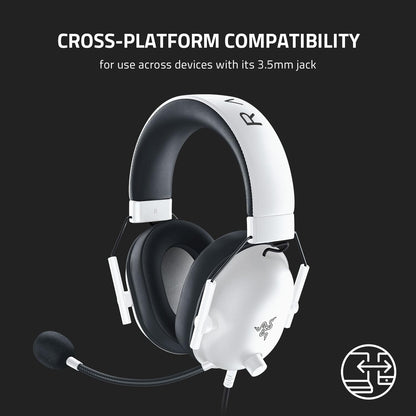 Razer BlackShark V2 X - Multi-Platform Wired Esports Headset (Triforce 50 mm Drivers, Advanced Passive Noise Cancellation, 7.1 Surround Sound, Hyperclear Cardioid Mic