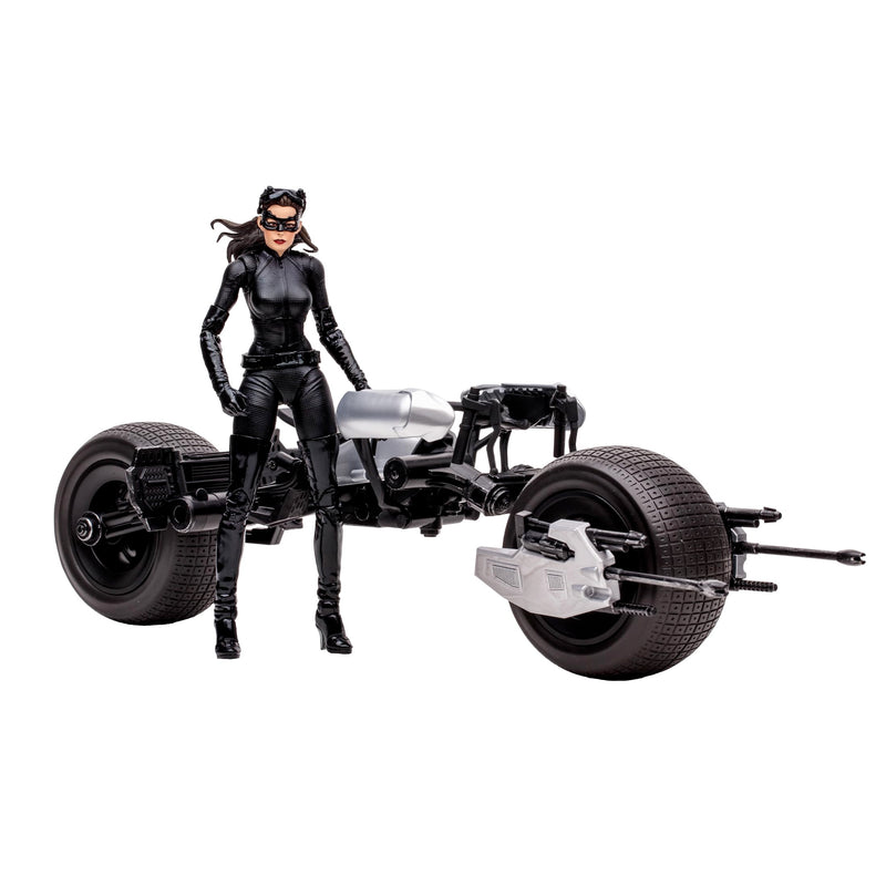 McFarlane Toys TM15734 Batman Catwoman Batpod, Nero, 7 inch