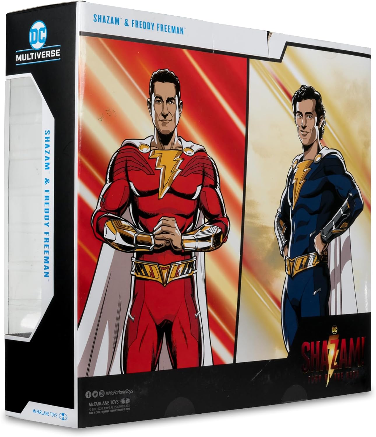 McFarlane Toys DC Multiverse Shazam & Freddy Freeman Actionfiguren, 17,8 cm, Gold Label, Amazon Exclusive