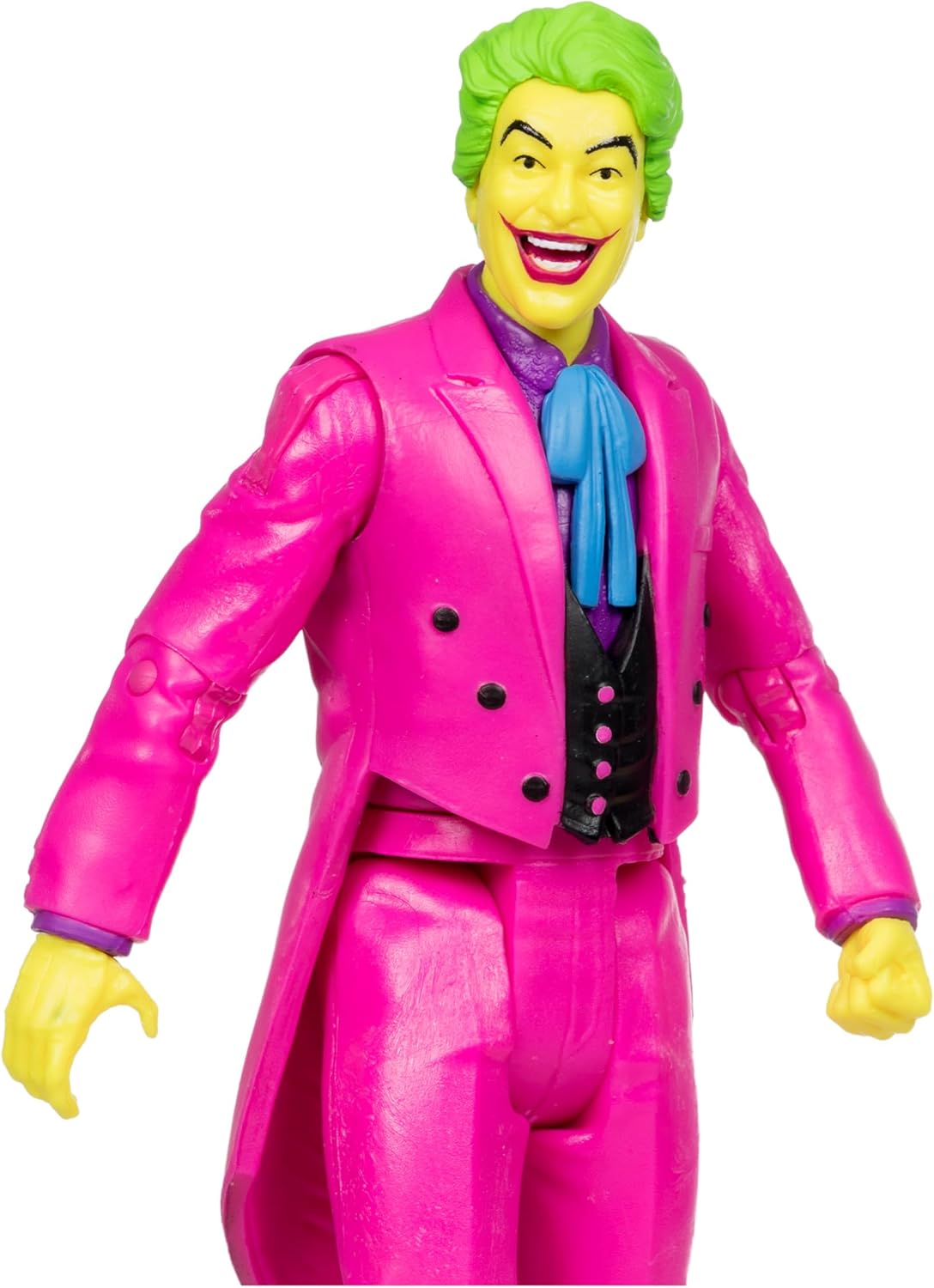 McFarlane Toys DC Retro The Joker Batman: Classic TV Series Black Light Gold Label 6-Inch Action Figure - Entertainment Earth Exclusive