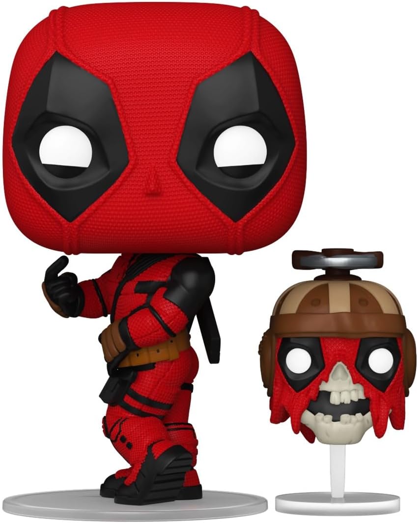 Funko Pop! & Buddy: Deadpool & Wolverine - Deadpool with Headpool - Collectable Vinyl Figure - Gift Idea - Official Merchandise - Toys for Kids & Adults - Model Figure for Collectors and Display
