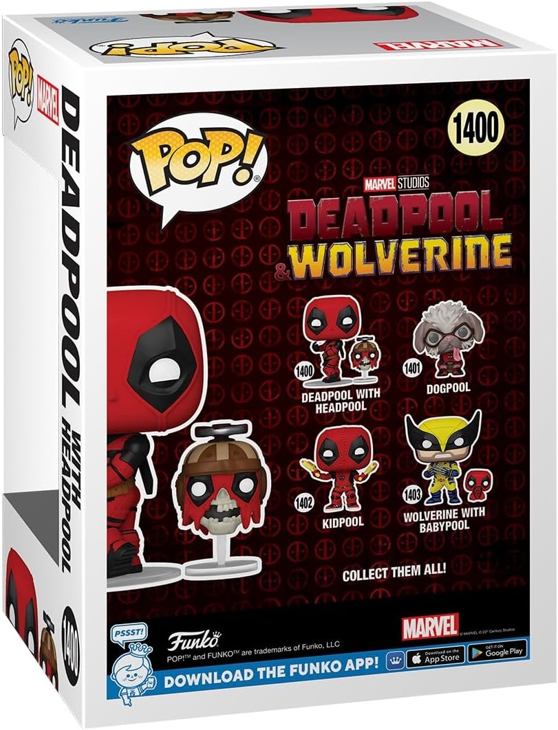 Funko Pop! & Buddy: Deadpool & Wolverine - Deadpool with Headpool - Collectable Vinyl Figure - Gift Idea - Official Merchandise - Toys for Kids & Adults - Model Figure for Collectors and Display