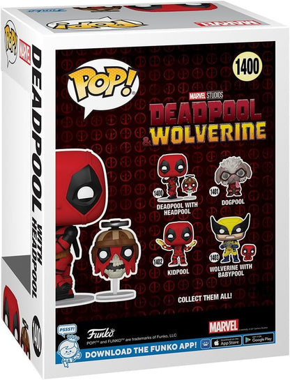 Funko Pop! & Buddy: Deadpool & Wolverine - Deadpool with Headpool - Collectable Vinyl Figure - Gift Idea - Official Merchandise - Toys for Kids & Adults - Model Figure for Collectors and Display