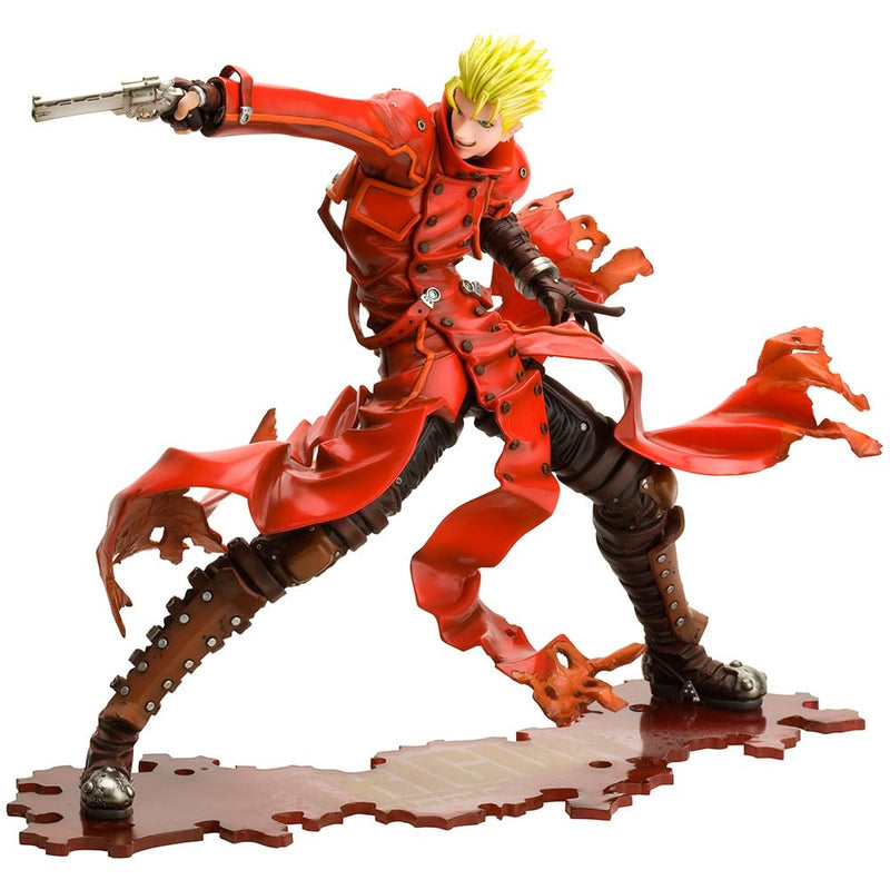 Trigun Movie Badlands Rumble ARTFX J Vash the Stampede, Renewal Package Version, 1/8 Scale, PVC Pre-Painted Finished Figure