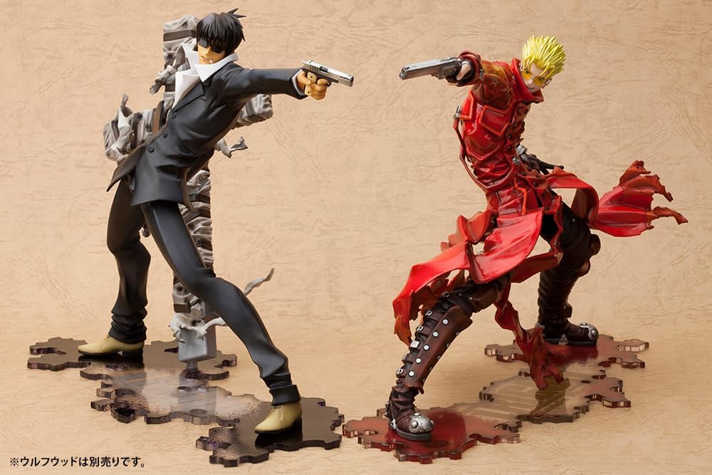 Trigun Movie Badlands Rumble ARTFX J Vash the Stampede, Renewal Package Version, 1/8 Scale, PVC Pre-Painted Finished Figure