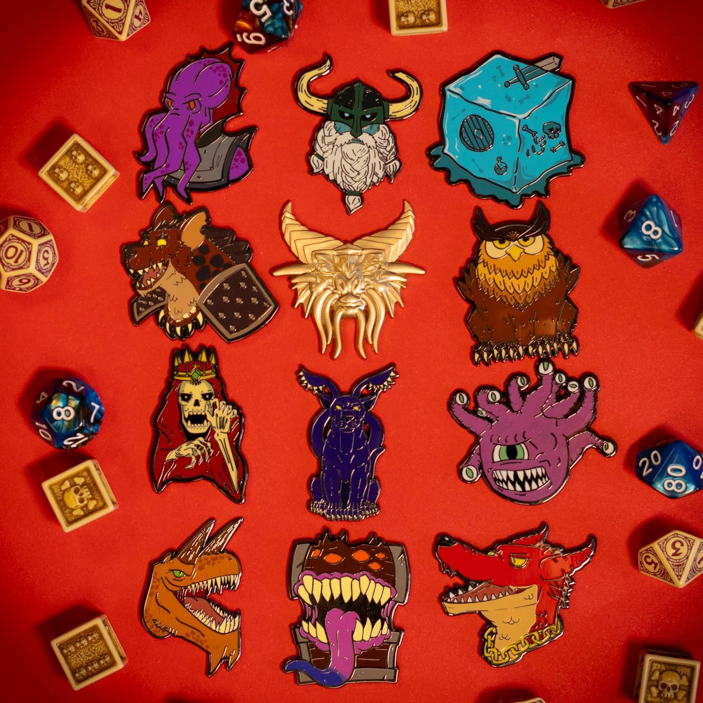Dungeons & Dragons présentoir Pin's 50th Anniversary Mystery Pin Badge (12