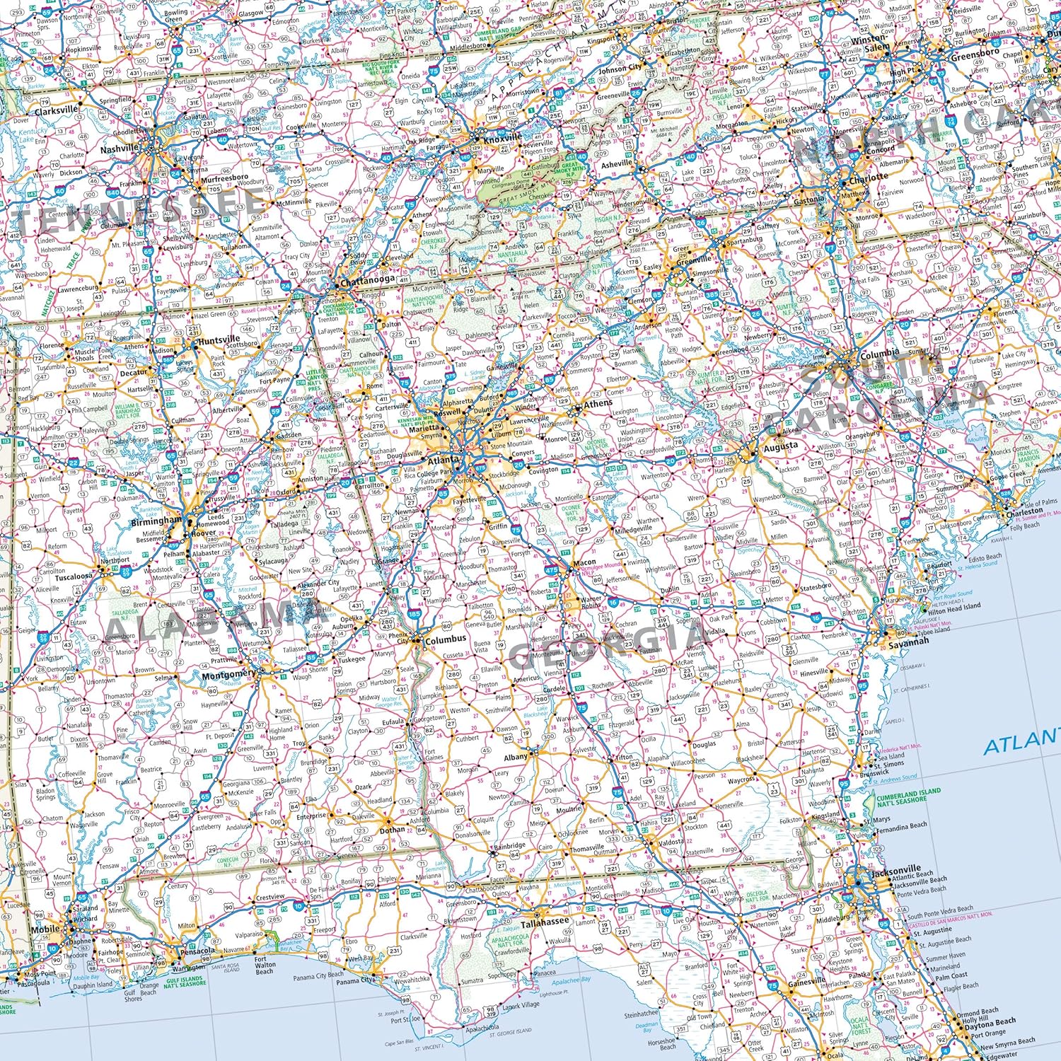 Rand McNally Folded Map: Eastern United States