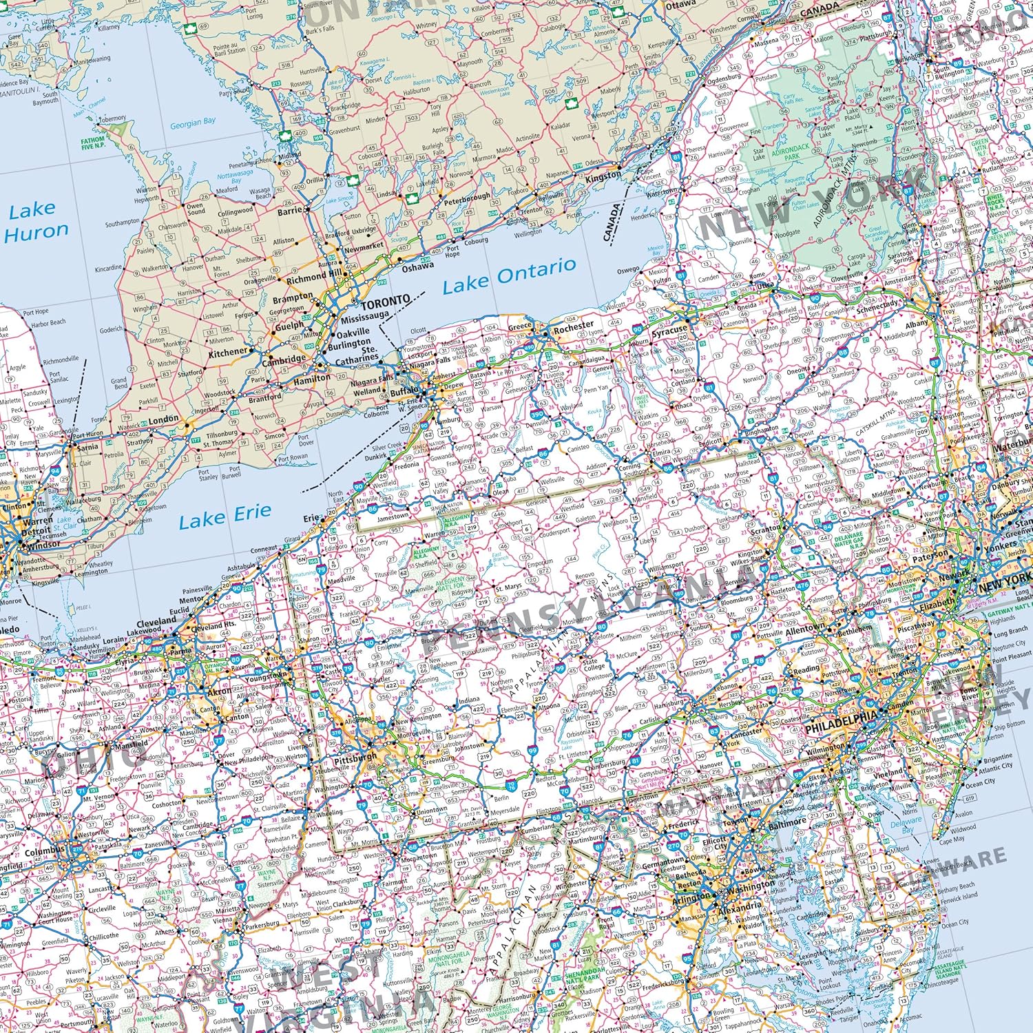 Rand McNally Folded Map: Eastern United States