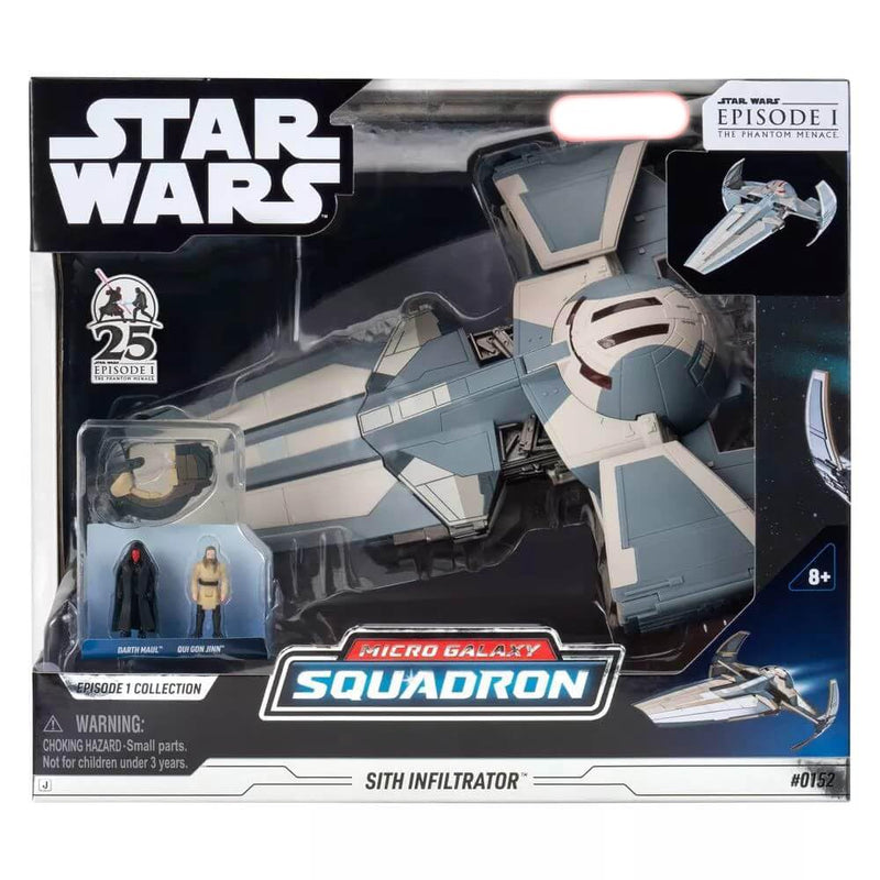Star Wars Sith Infiltrator-Vehículo de 10 velocímetro de 2.5 Soporte y Dos Accesorios de microfiguras de 1 Pulgada, Multicolor, Medium (Jazwares SWJ0255