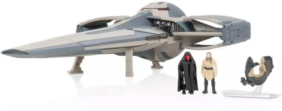 Star Wars Sith Infiltrator-Vehículo de 10 velocímetro de 2.5 Soporte y Dos Accesorios de microfiguras de 1 Pulgada, Multicolor, Medium (Jazwares SWJ0255