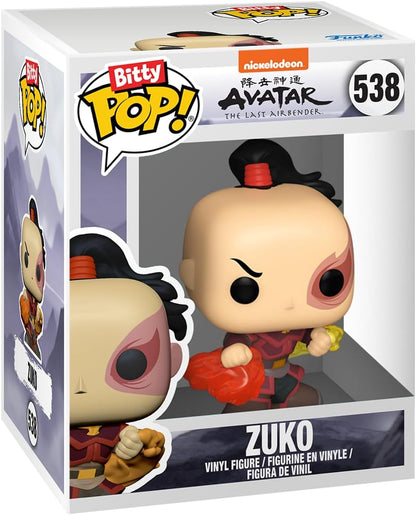 Funko Bitty Pop! Avatar: TLA - Aang 4PK - Aang With Momo, Appa, Toph and A Surprise Mystery Mini Figure - 0.9 Inch (2.2 Cm) - Avatar: the Last Airbender Collectable - Gift Idea - Cake Topper