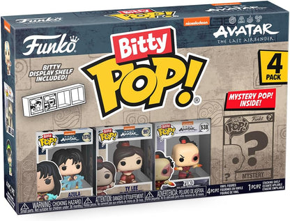 Funko Bitty Pop!: Avatar: The Last Airbender Mini Collectible Toys 4-Pack - Azula, Ty Lee, Zuko & Mystery Chase Figure (Styles May Vary