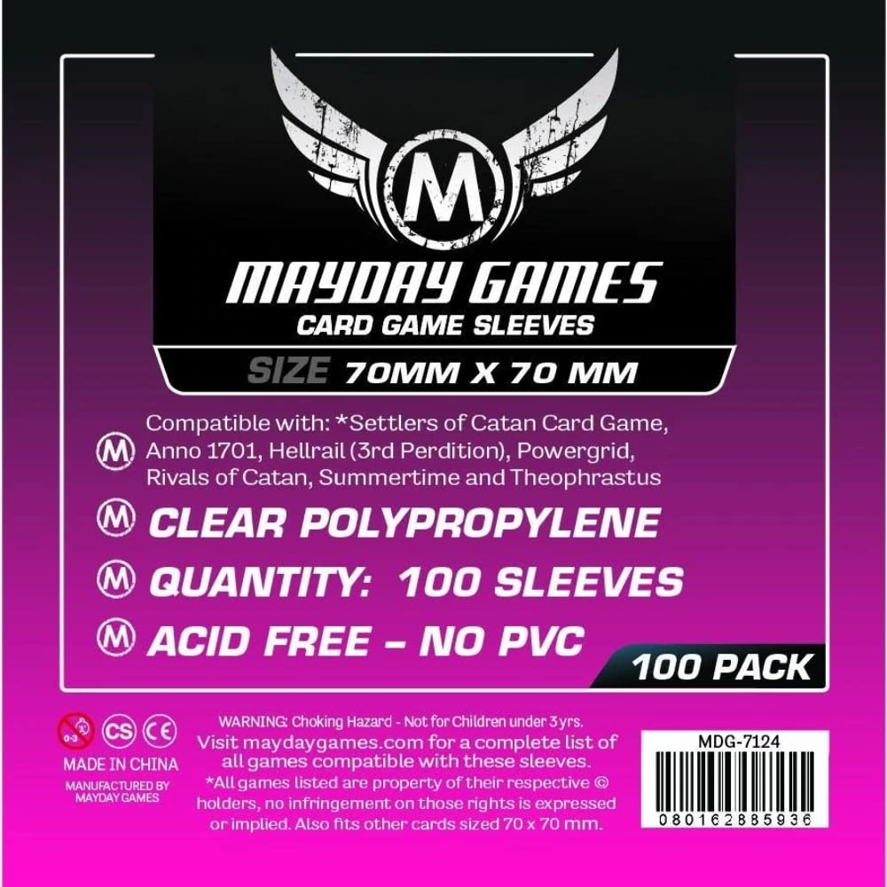Maydaygames - 100 Protège Cartes Premium Standard 70x70mm (7124